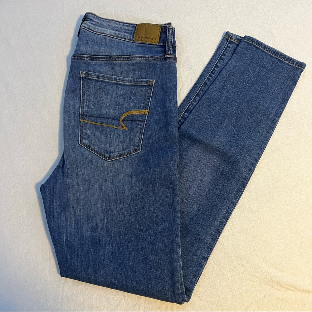 American Eagle Super High Rise Jeggings 12 Long